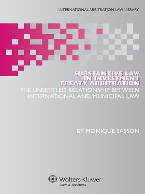 cover image of Substantive Law in Investment Treaty Arbitration